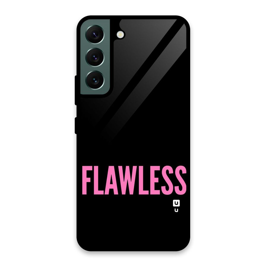 Flawless Pink Design Glass Back Case for Galaxy S22 5G
