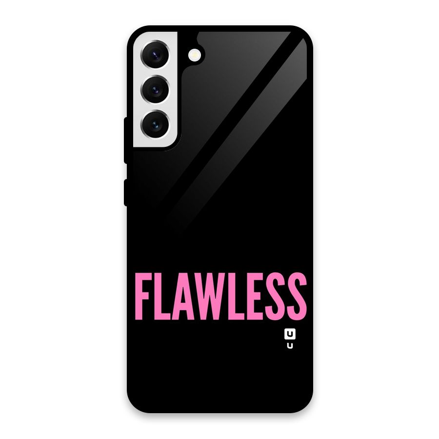 Flawless Pink Design Glass Back Case for Galaxy S22 Plus 5G