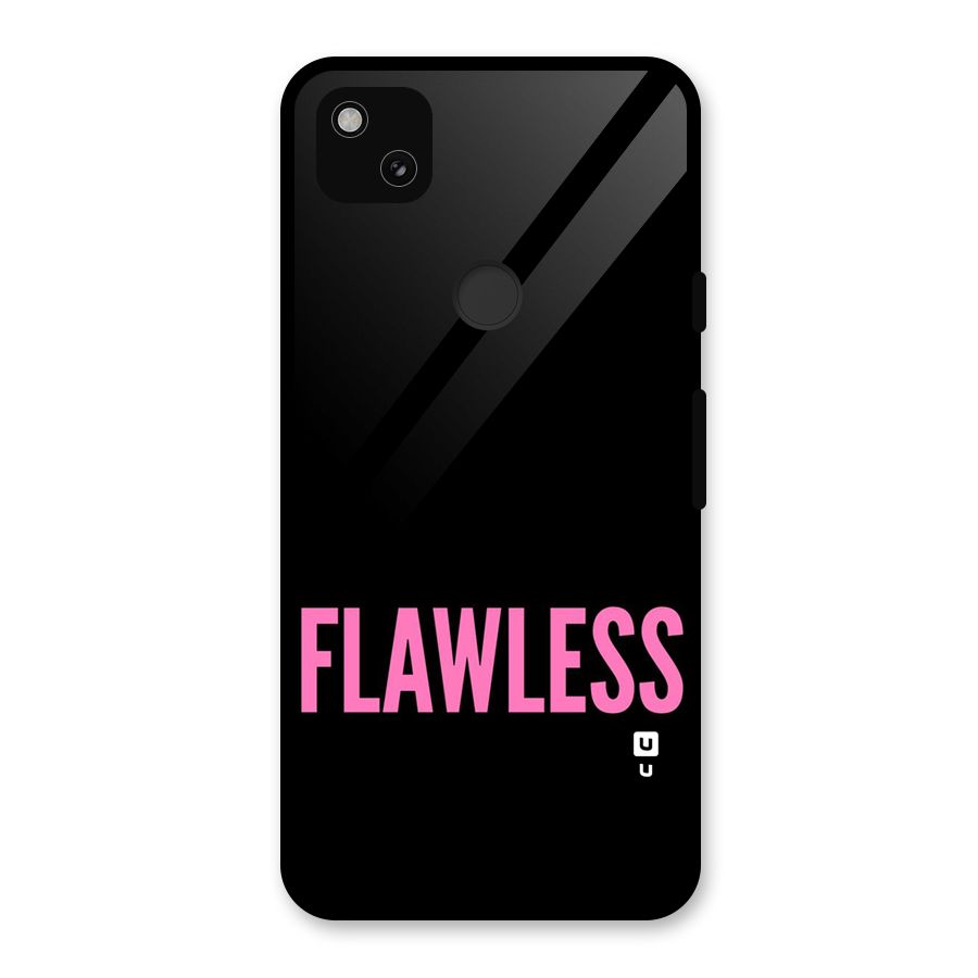 Flawless Pink Design Glass Back Case for Google Pixel 4a