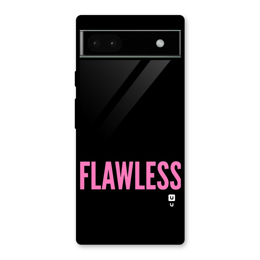 Flawless Pink Design Glass Back Case for Google Pixel 6a