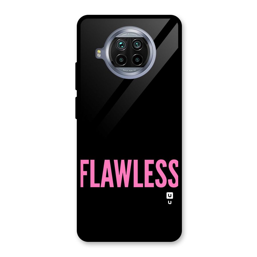 Flawless Pink Design Glass Back Case for Mi 10i