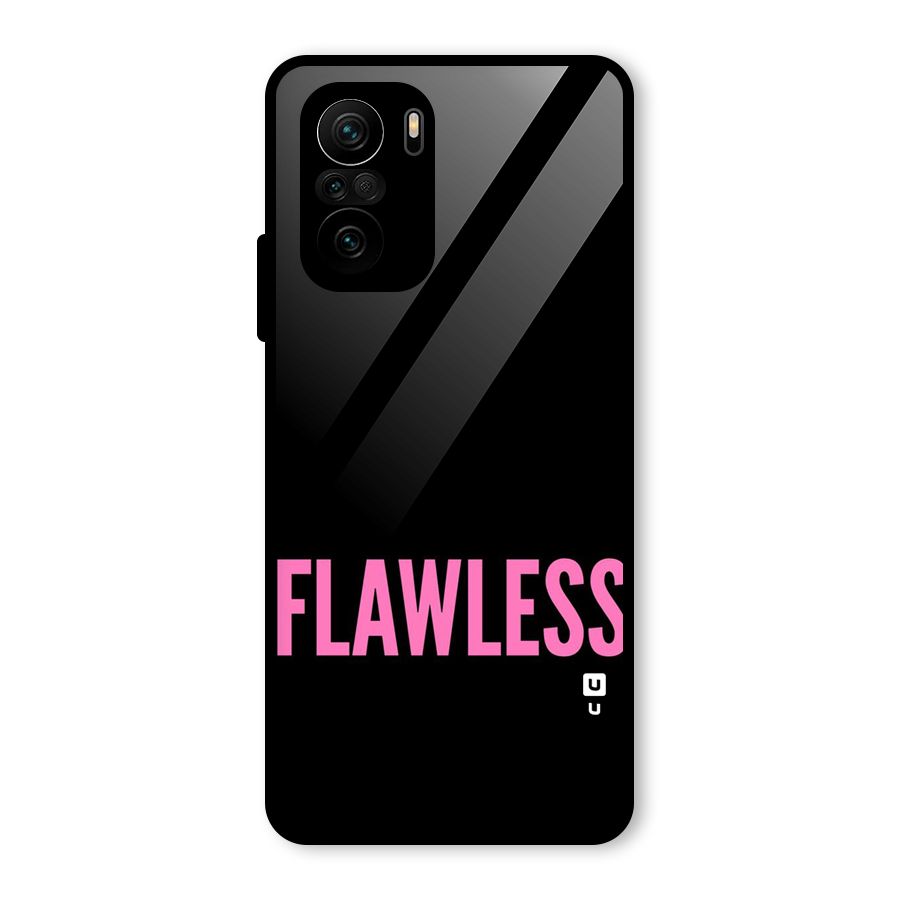 Flawless Pink Design Glass Back Case for Mi 11x