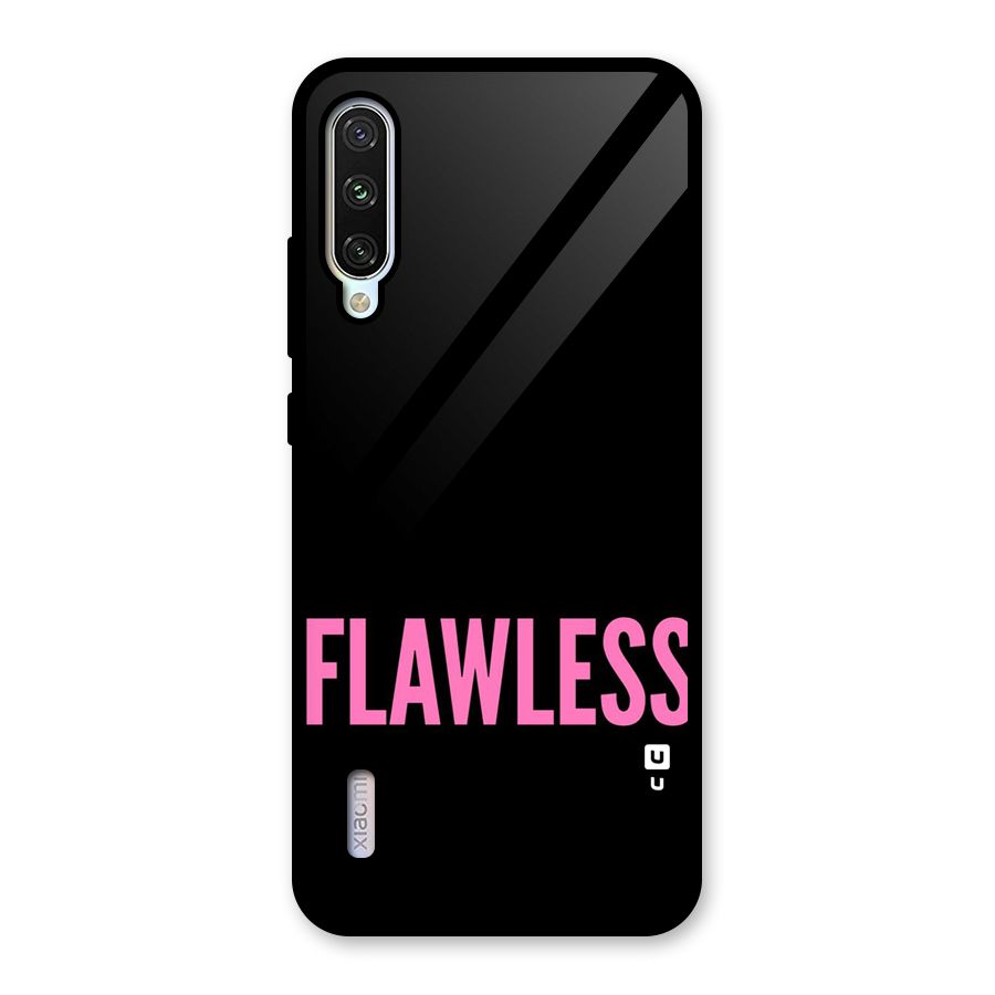 Flawless Pink Design Glass Back Case for Mi A3