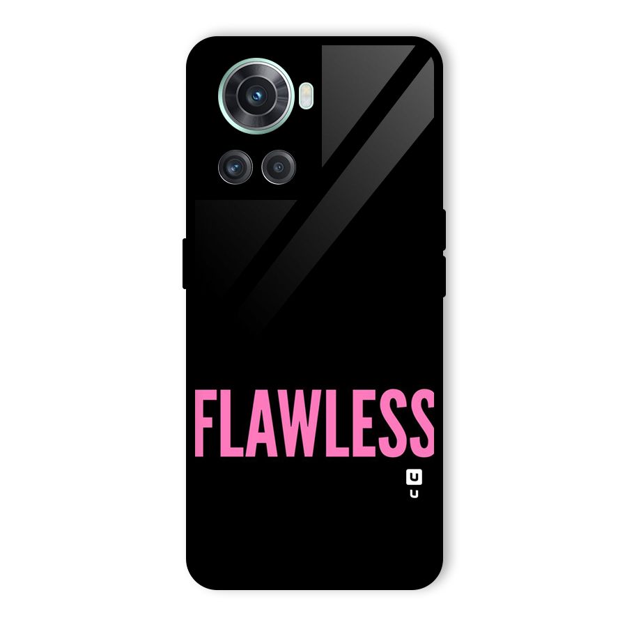 Flawless Pink Design Glass Back Case for OnePlus 10R