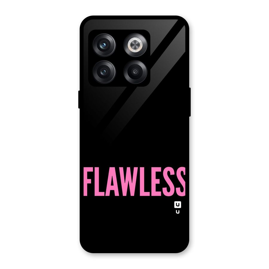 Flawless Pink Design Glass Back Case for OnePlus 10T