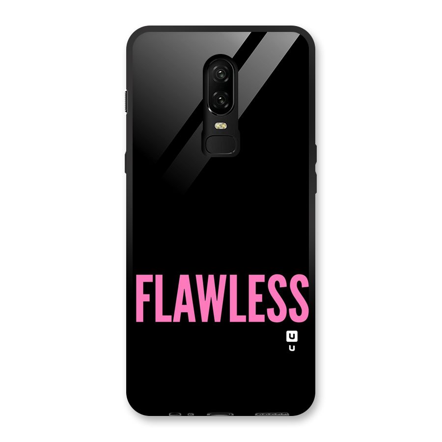 Flawless Pink Design Glass Back Case for OnePlus 6
