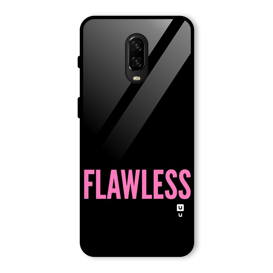 Flawless Pink Design Glass Back Case for OnePlus 6T