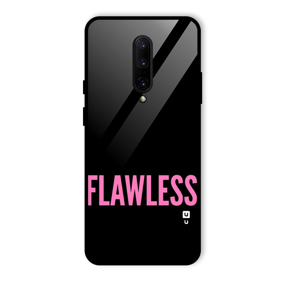 Flawless Pink Design Glass Back Case for OnePlus 7 Pro