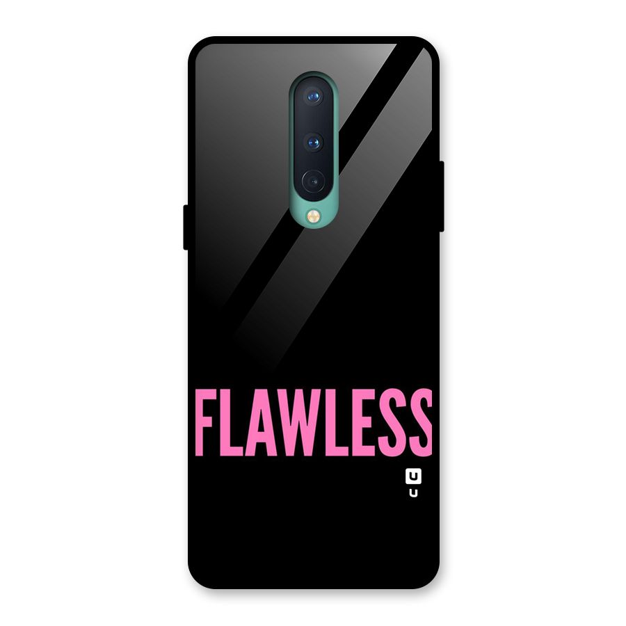 Flawless Pink Design Glass Back Case for OnePlus 8
