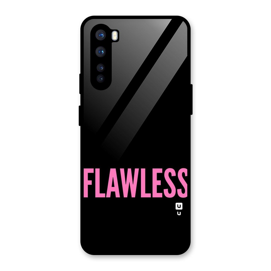 Flawless Pink Design Glass Back Case for OnePlus Nord