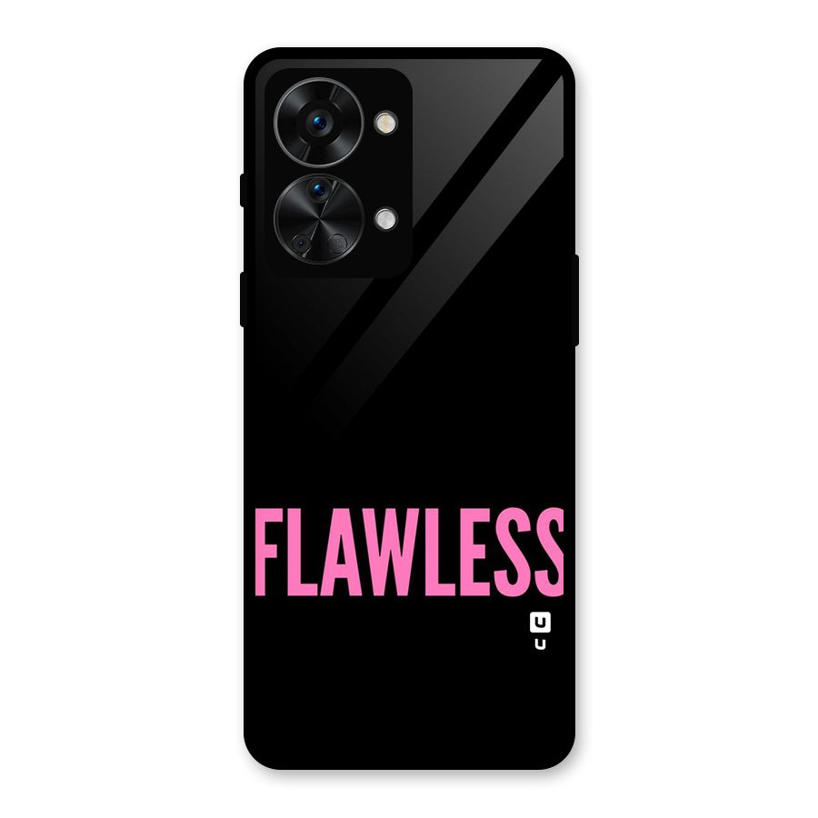 Flawless Pink Design Glass Back Case for OnePlus Nord 2T