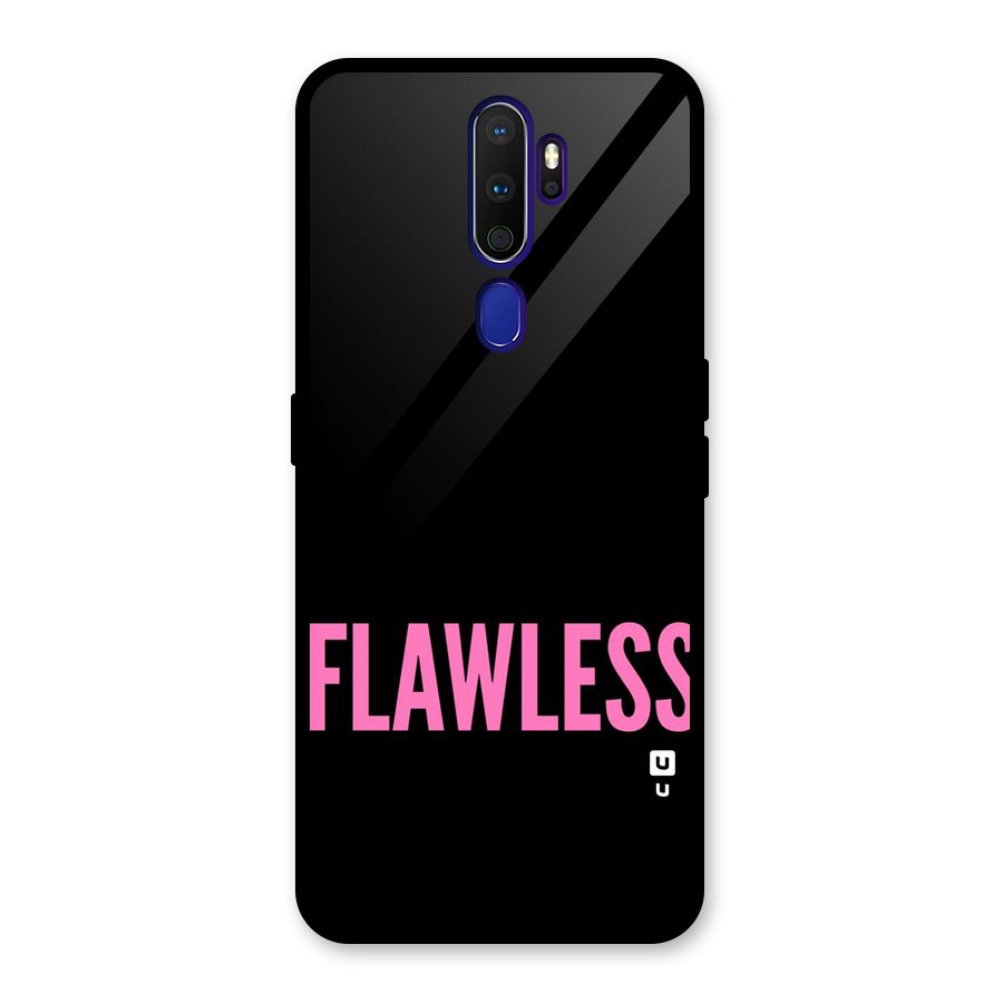 Flawless Pink Design Glass Back Case for Oppo A9 (2020)