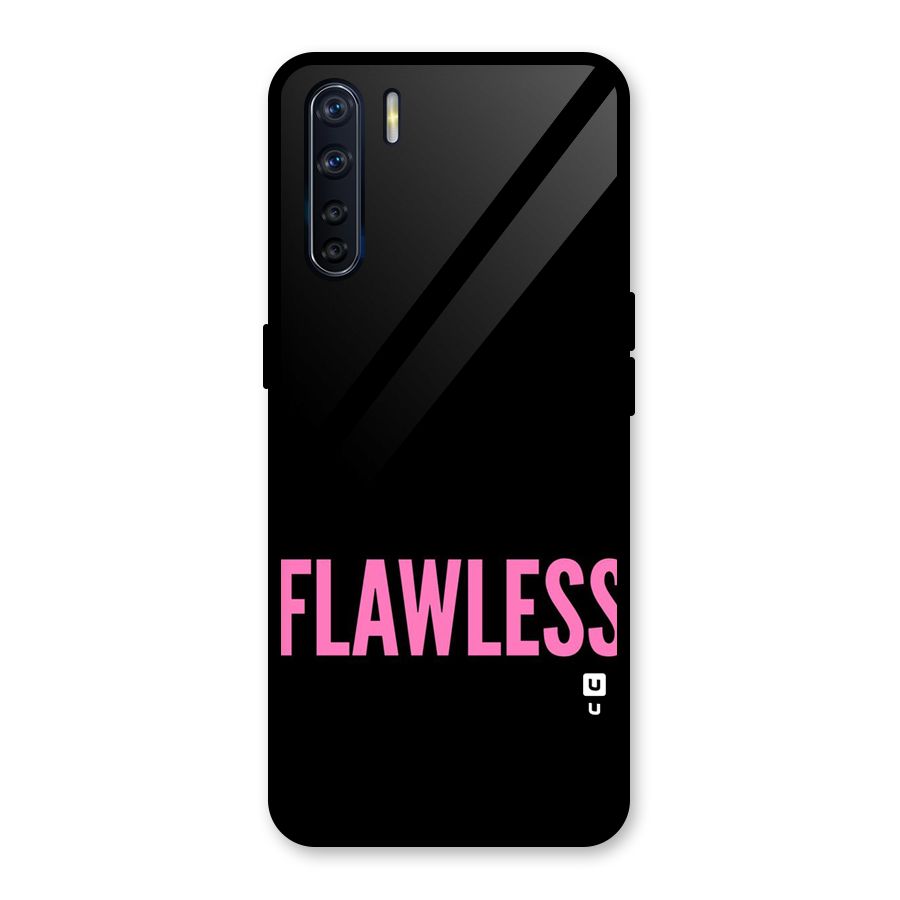 Flawless Pink Design Glass Back Case for Oppo F15