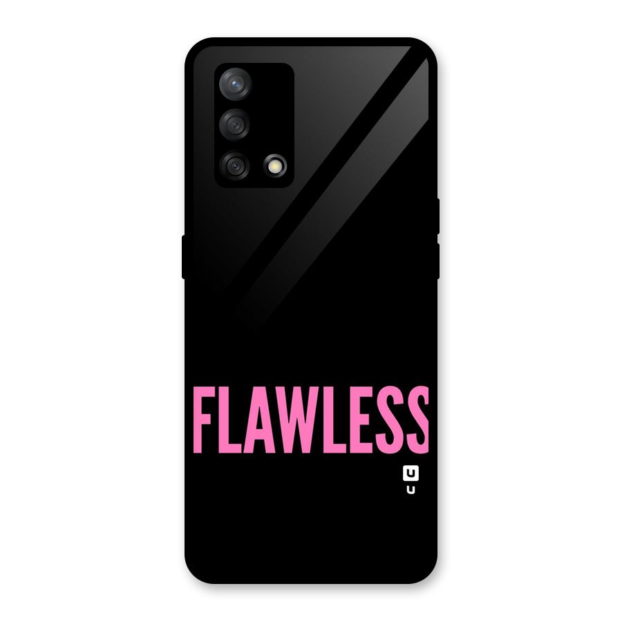 Flawless Pink Design Glass Back Case for Oppo F19