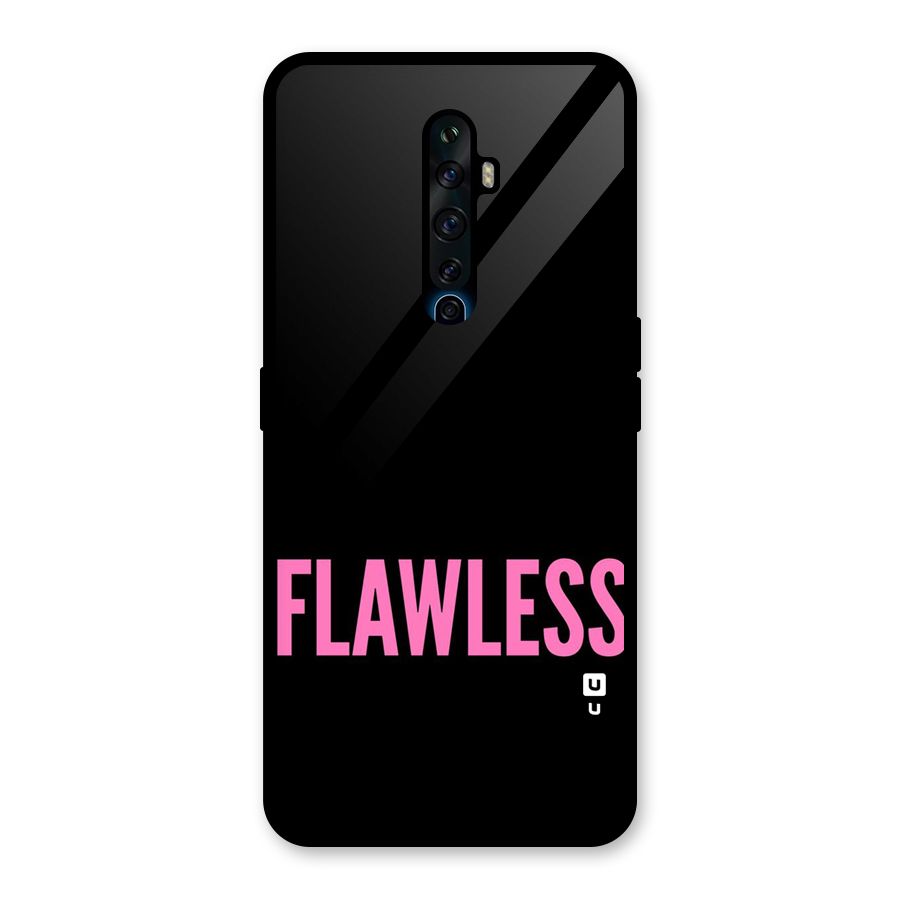 Flawless Pink Design Glass Back Case for Oppo Reno2 Z