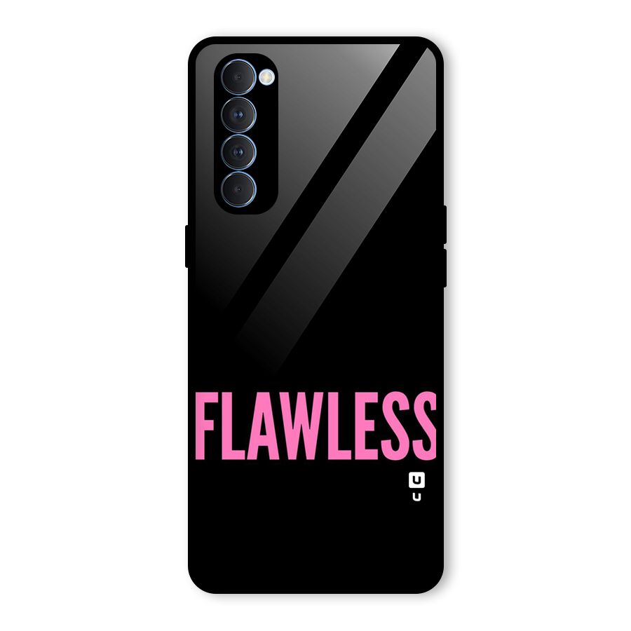 Flawless Pink Design Glass Back Case for Oppo Reno4 Pro