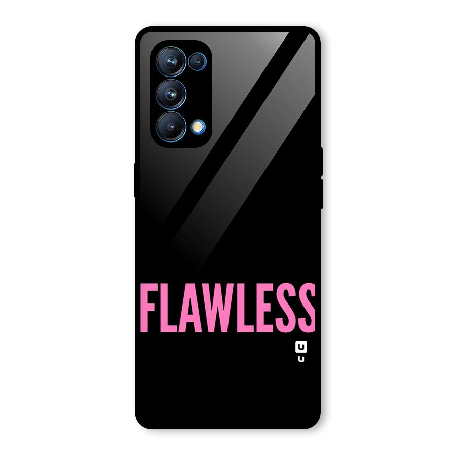 Flawless Pink Design Glass Back Case for Oppo Reno5 Pro 5G