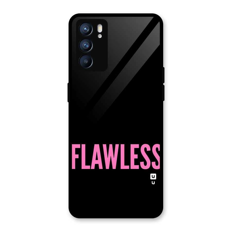 Flawless Pink Design Glass Back Case for Oppo Reno6 5G