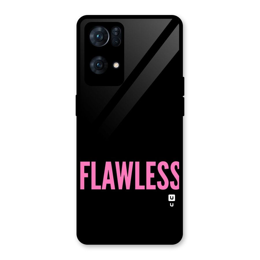 Flawless Pink Design Glass Back Case for Oppo Reno7 Pro 5G