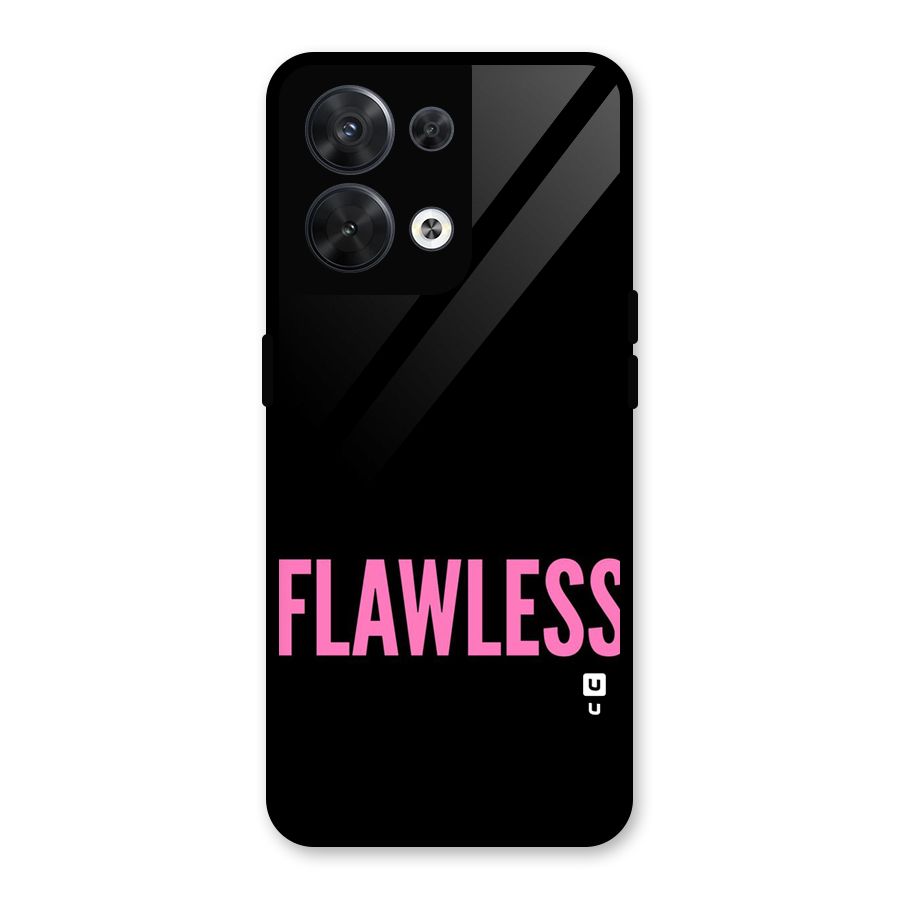Flawless Pink Design Glass Back Case for Oppo Reno8 5G