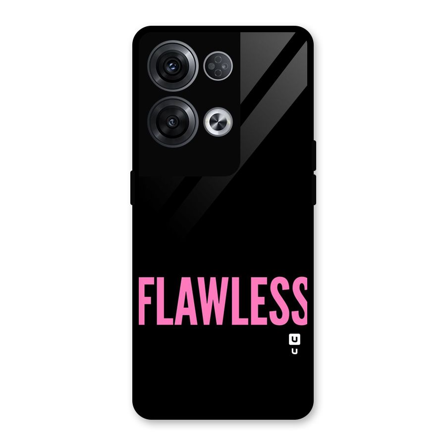 Flawless Pink Design Glass Back Case for Oppo Reno8 Pro 5G