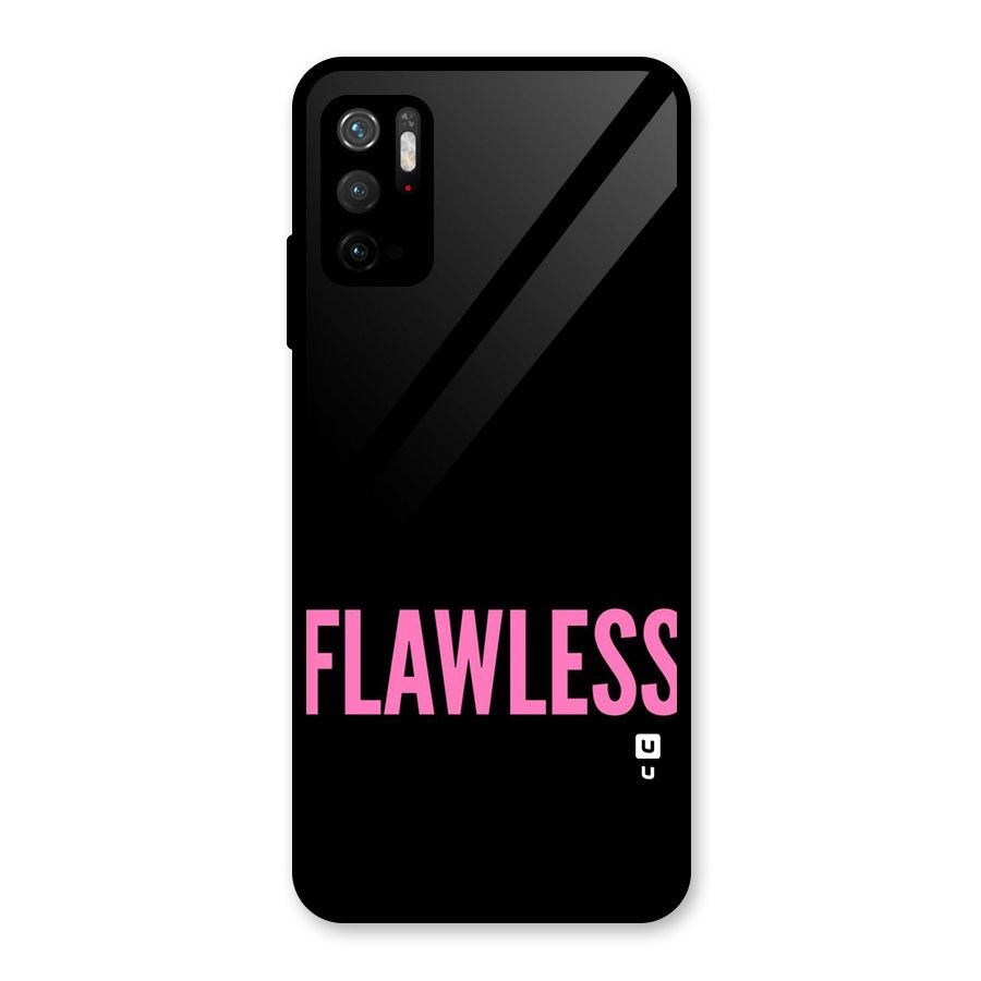 Flawless Pink Design Glass Back Case for Poco M3 Pro 5G