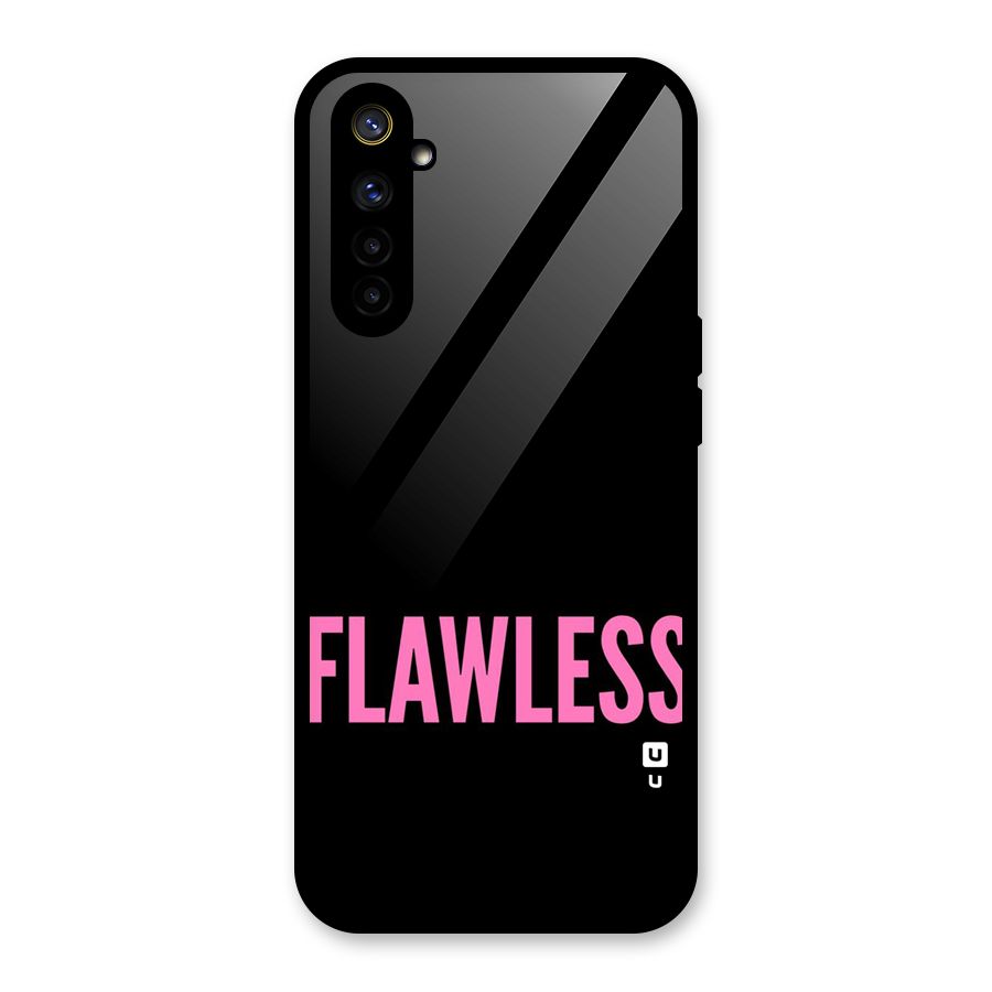 Flawless Pink Design Glass Back Case for Realme 6