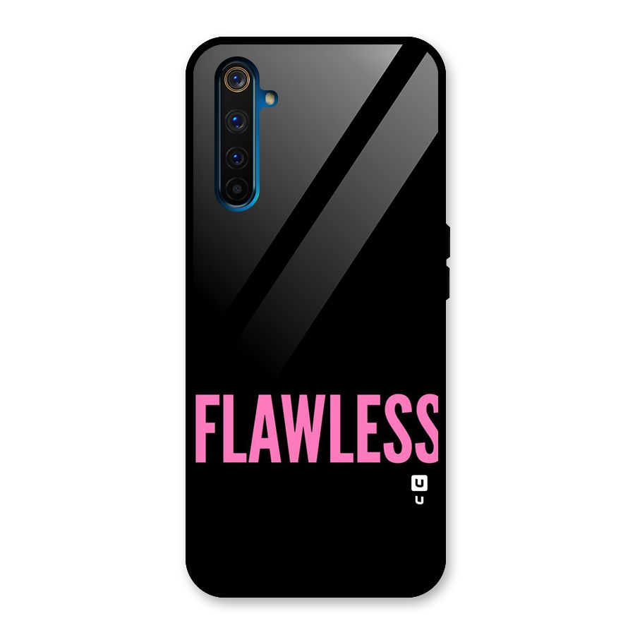 Flawless Pink Design Glass Back Case for Realme 6 Pro