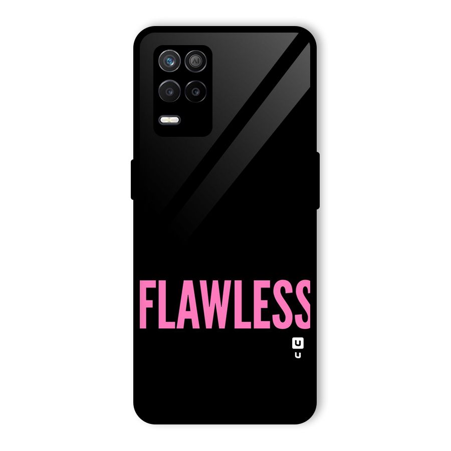 Flawless Pink Design Glass Back Case for Realme 8 5G