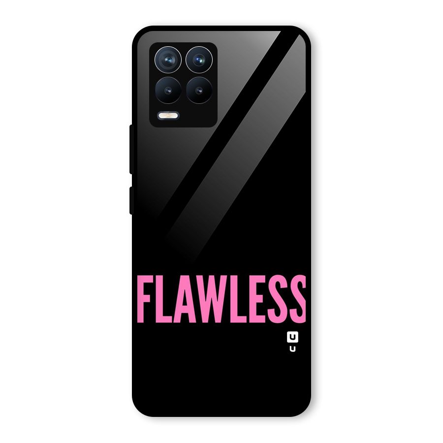 Flawless Pink Design Glass Back Case for Realme 8 Pro