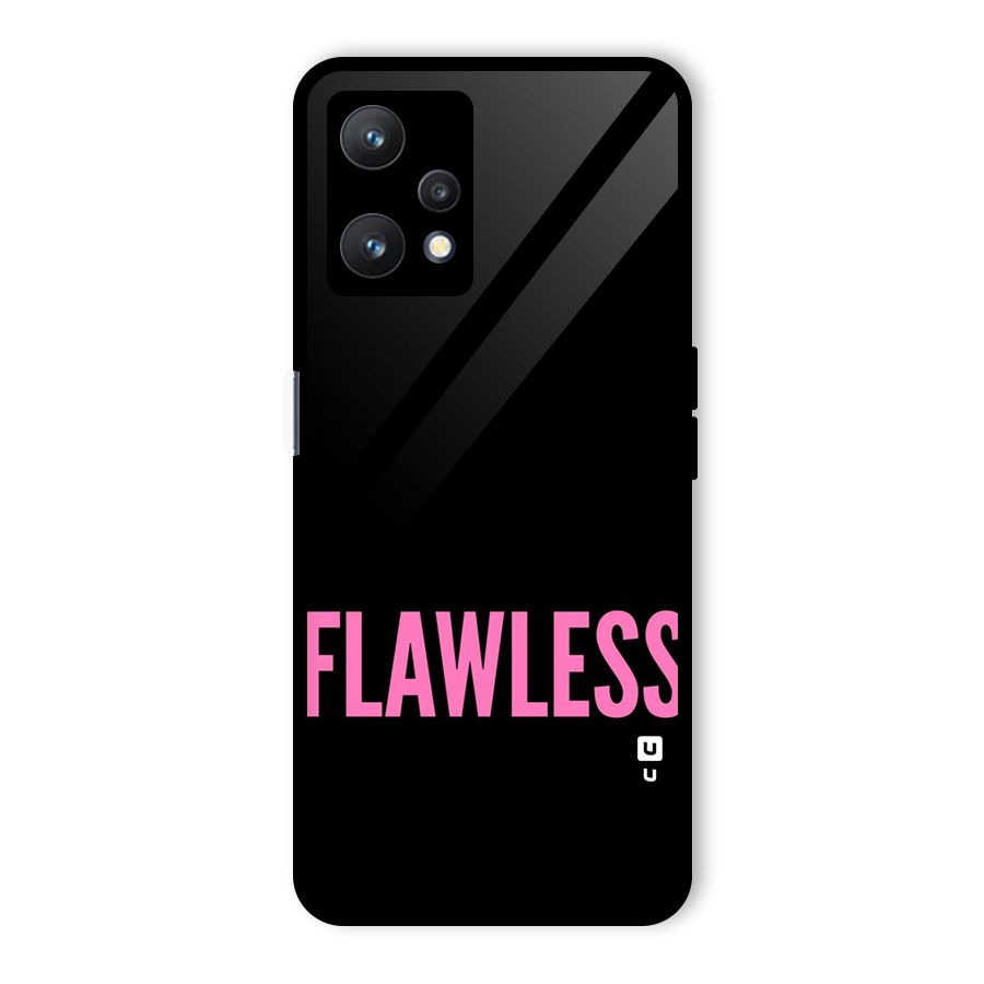 Flawless Pink Design Glass Back Case for Realme 9 Pro 5G