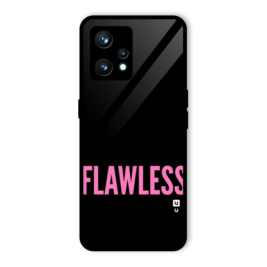 Flawless Pink Design Glass Back Case for Realme 9 Pro Plus 5G