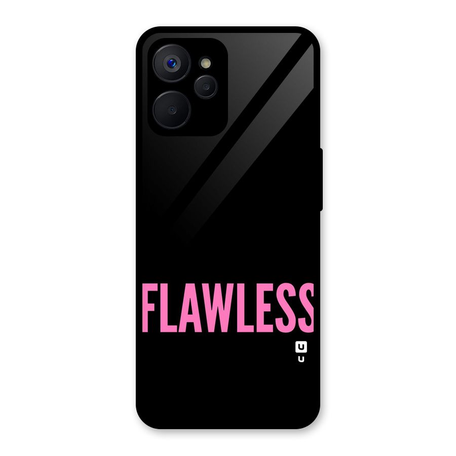 Flawless Pink Design Glass Back Case for Realme 9i 5G
