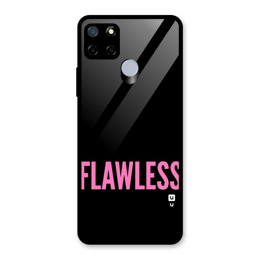 Flawless Pink Design Glass Back Case for Realme C12