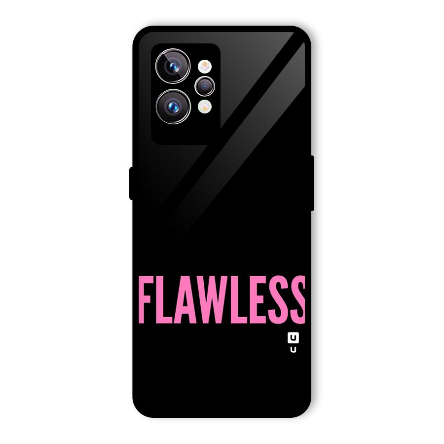 Flawless Pink Design Glass Back Case for Realme GT2 Pro