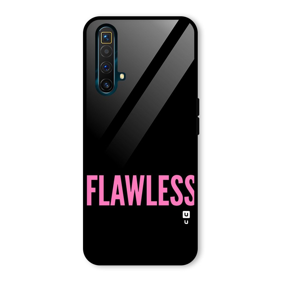 Flawless Pink Design Glass Back Case for Realme X3 SuperZoom