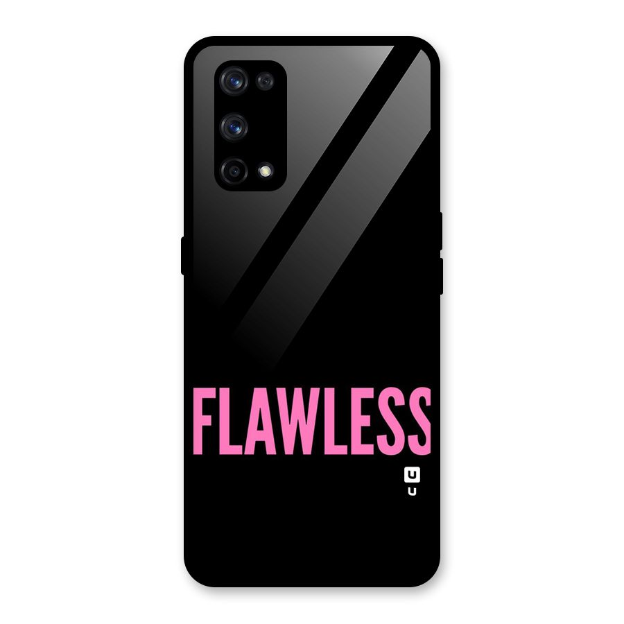 Flawless Pink Design Glass Back Case for Realme X7 Pro