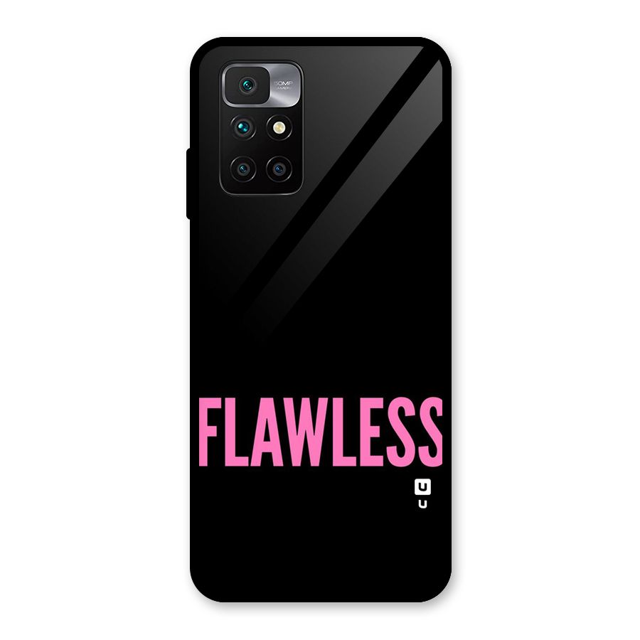 Flawless Pink Design Glass Back Case for Redmi 10 Prime