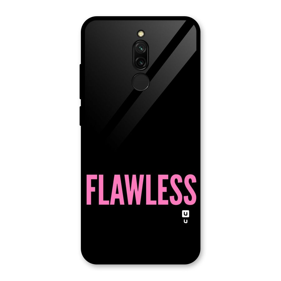 Flawless Pink Design Glass Back Case for Redmi 8