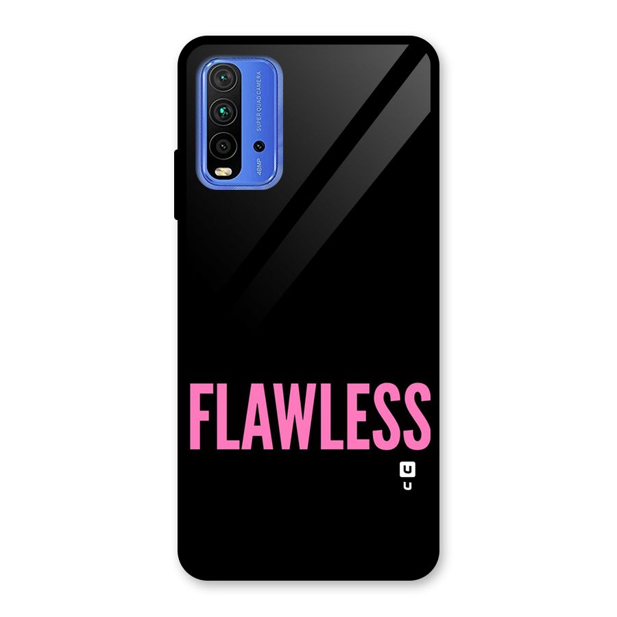 Flawless Pink Design Glass Back Case for Redmi 9 Power