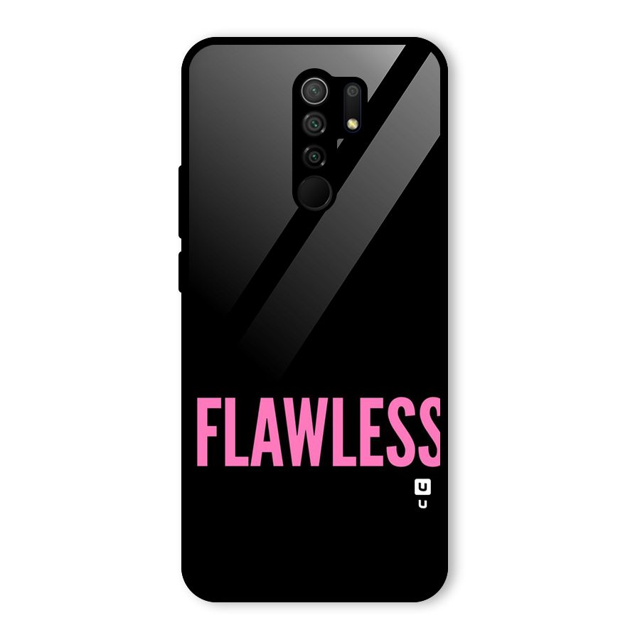 Flawless Pink Design Glass Back Case for Redmi 9 Prime