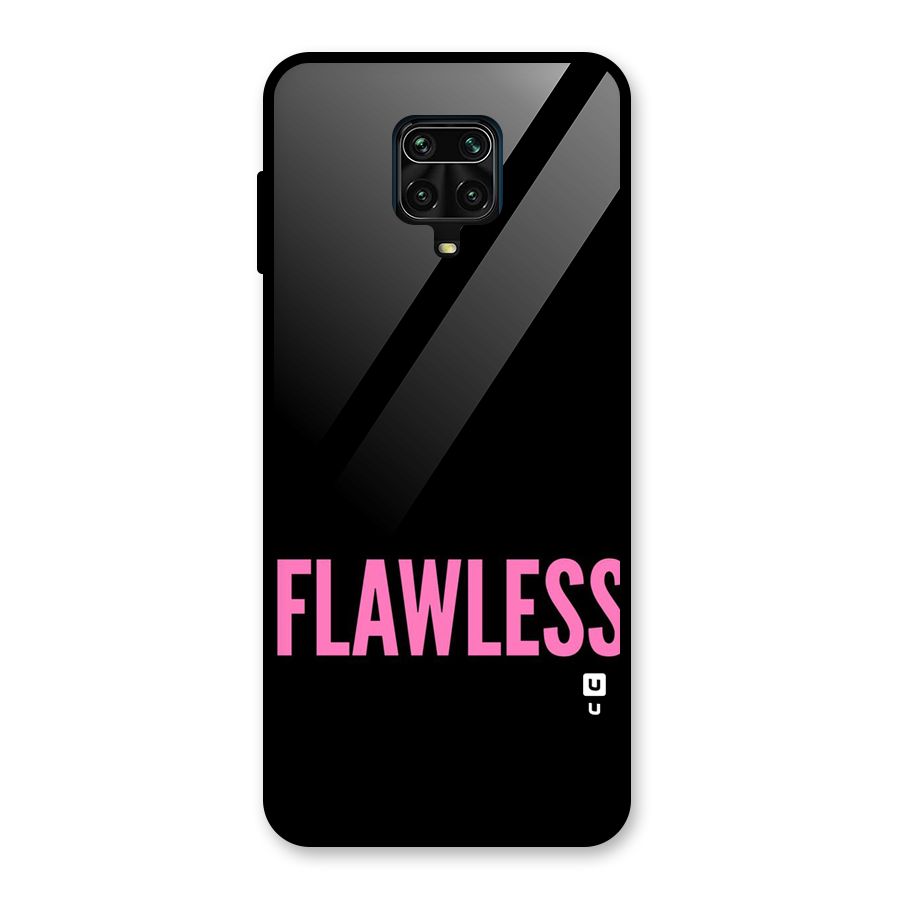 Flawless Pink Design Glass Back Case for Redmi Note 10 Lite
