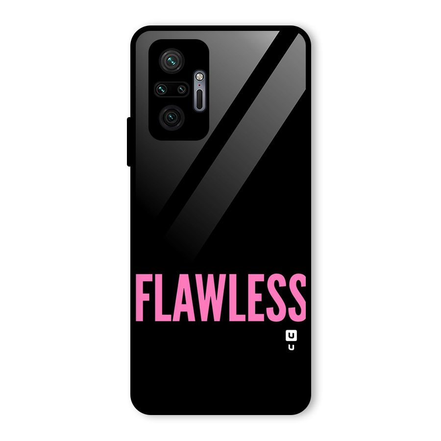 Flawless Pink Design Glass Back Case for Redmi Note 10 Pro Max