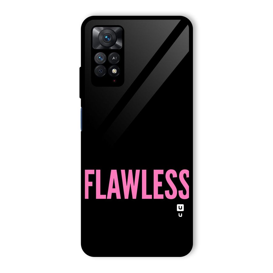 Flawless Pink Design Glass Back Case for Redmi Note 11 Pro