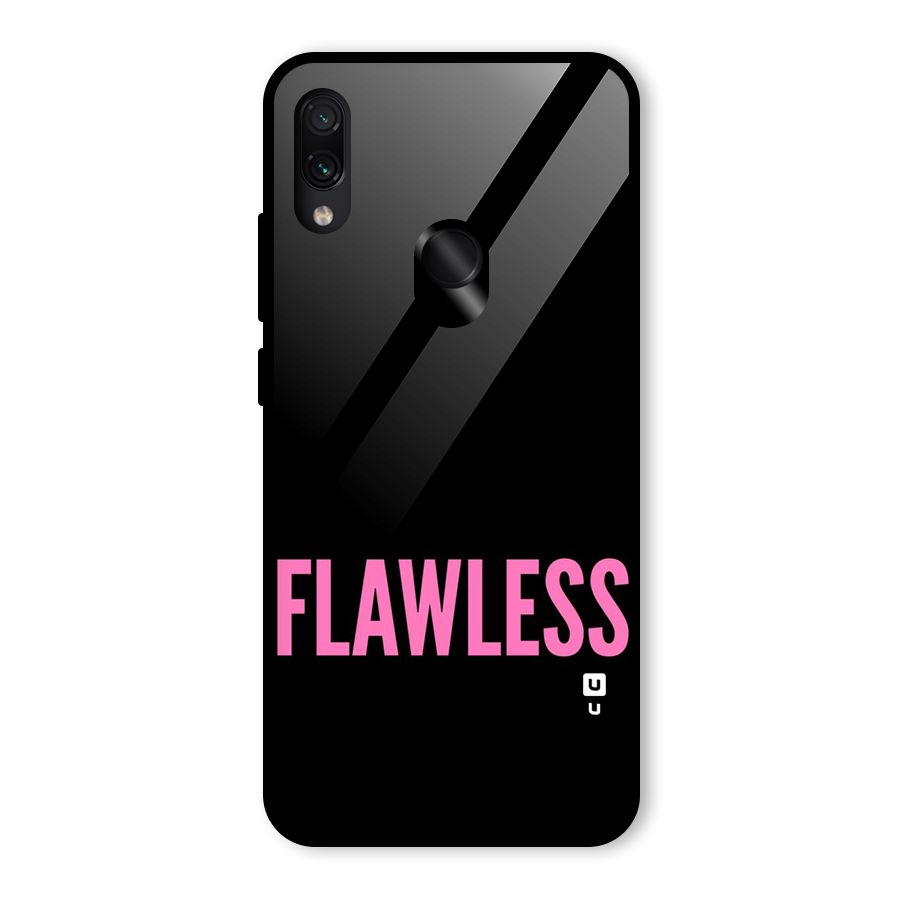 Flawless Pink Design Glass Back Case for Redmi Note 7