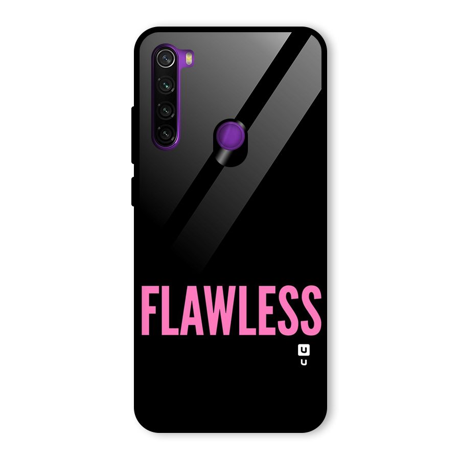 Flawless Pink Design Glass Back Case for Redmi Note 8