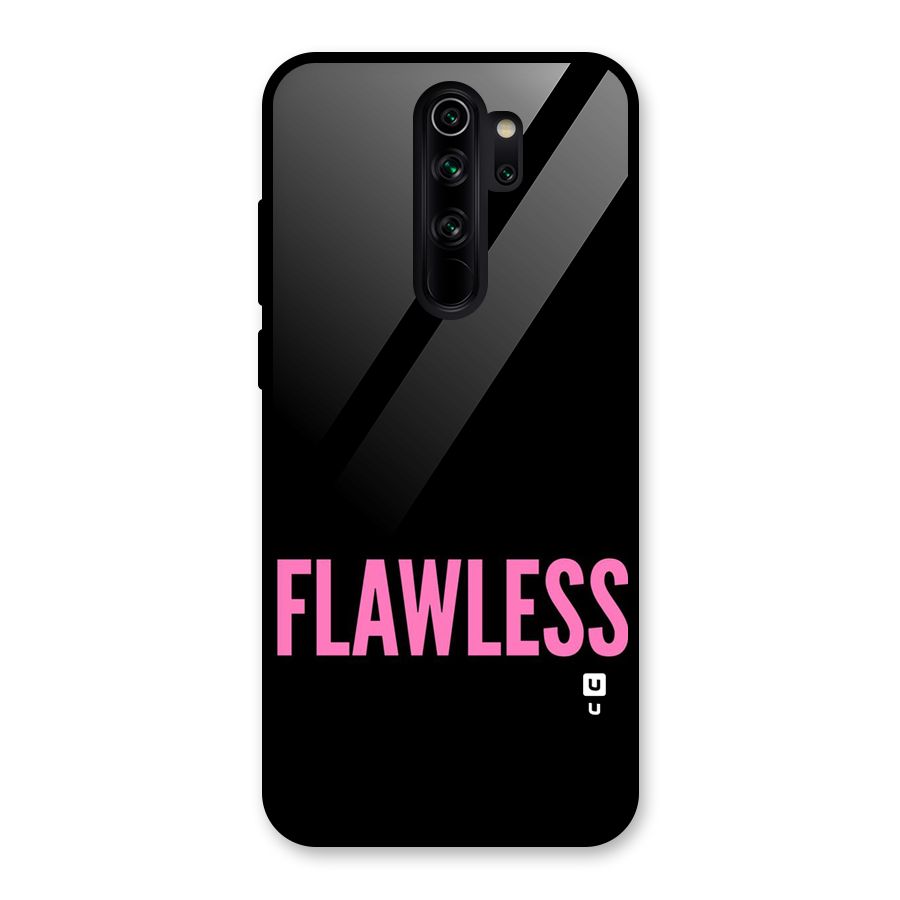 Flawless Pink Design Glass Back Case for Redmi Note 8 Pro