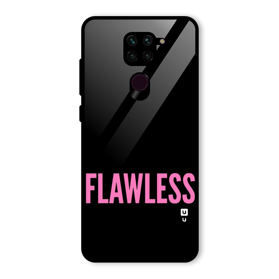 Flawless Pink Design Glass Back Case for Redmi Note 9