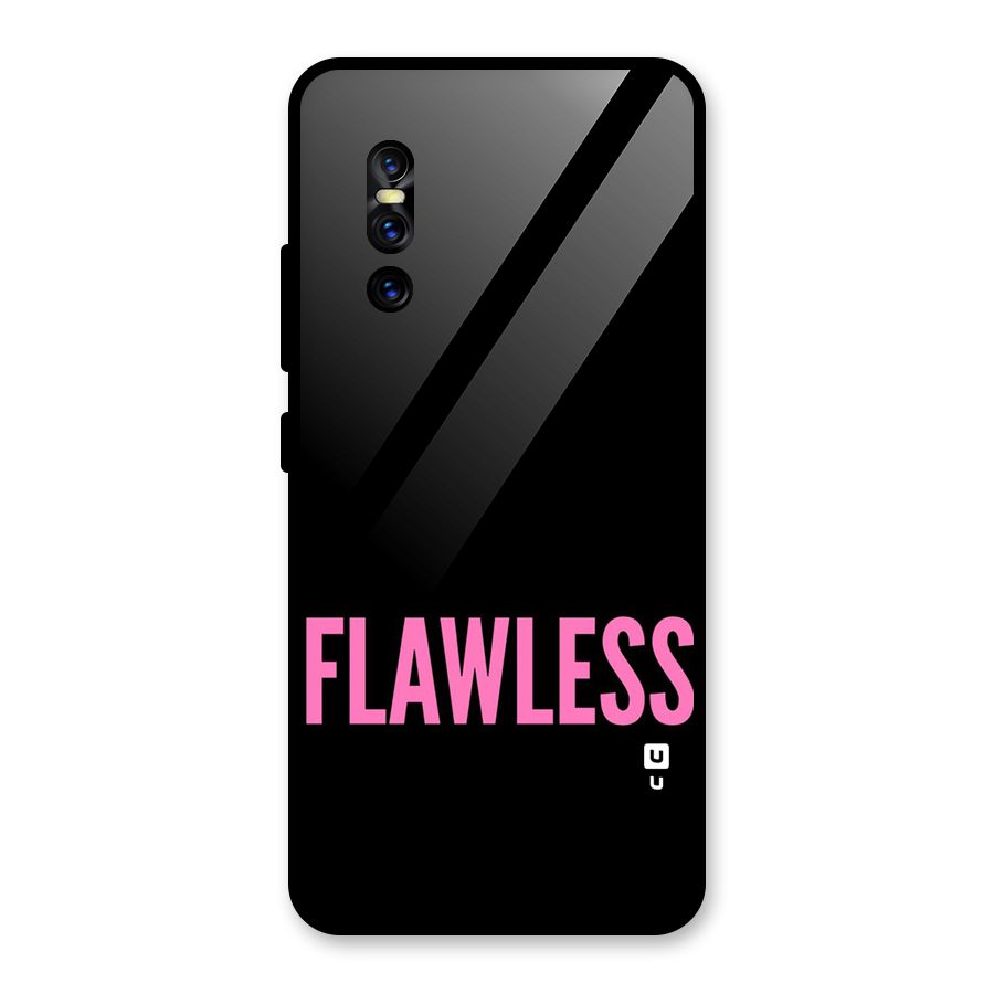 Flawless Pink Design Glass Back Case for Vivo V15 Pro