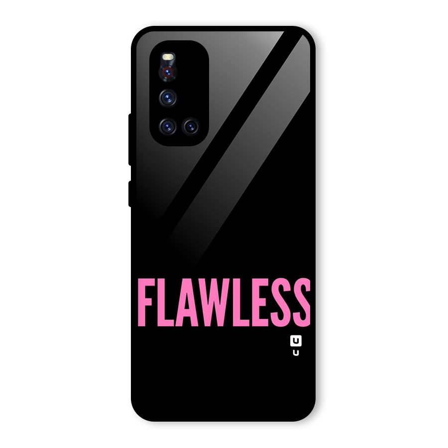 Flawless Pink Design Glass Back Case for Vivo V19